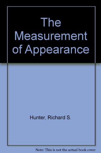The measurement of appearance (9780471421412) by Hunter, Richard S