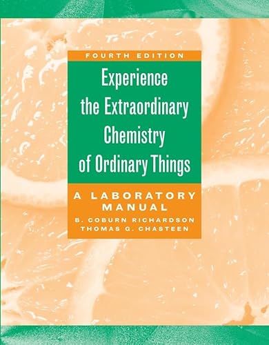 Imagen de archivo de Extraordinary Chemistry of Ordinary Things, Lab Manual a la venta por TextbookRush