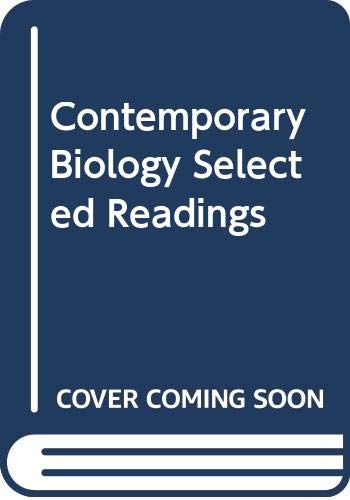 Beispielbild fr Contemporary Biology Selected Readings zum Verkauf von SecondSale
