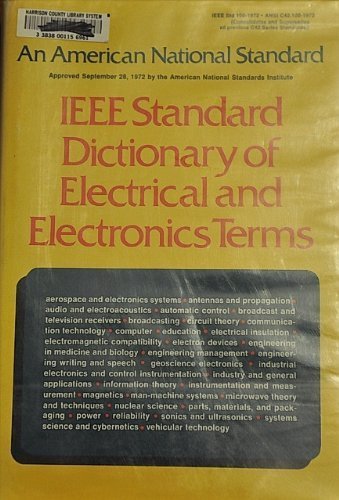 Beispielbild fr IEEE Standard Dictionary of Electrical and Electronics Terms. zum Verkauf von Research Ink