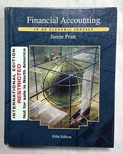 Imagen de archivo de WIE Financial Accounting: In an Economic Context a la venta por WorldofBooks