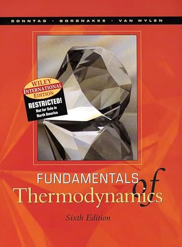 Stock image for Wie Fundamentals of Thermodynamics for sale by ThriftBooks-Atlanta