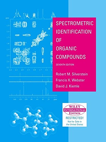 Imagen de archivo de WIE The Spectrometric Identification of Organic Compounds a la venta por Cambridge Rare Books