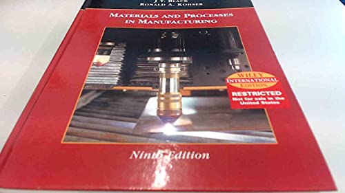 Stock image for Materials and Processes in Manufacturing for sale by Anybook.com