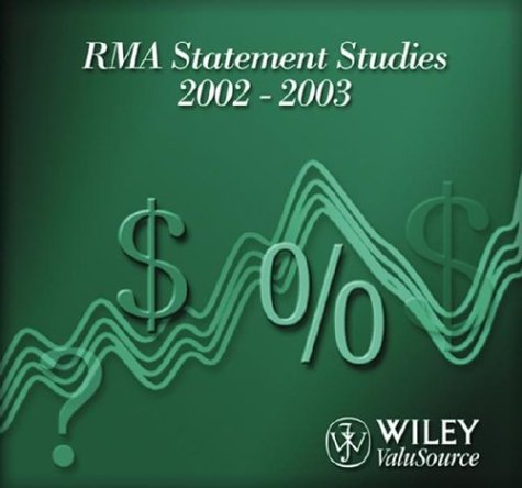 9780471430872: RMA Annual Statement Studies 2002-2003 with License CD