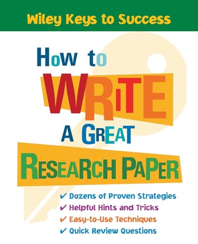 Stock image for How to Write a Great Research Paper for sale by Decluttr