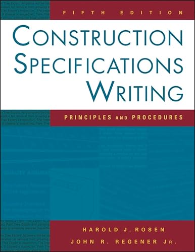 Stock image for Construction Specifications Writing: Principles and Procedures for sale by HPB-Red