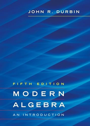 Imagen de archivo de Modern Algebra: An Introduction a la venta por Your Online Bookstore