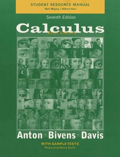 9780471441717: Calculus: Late Transcendentals Brief Version, Student Resource Manual
