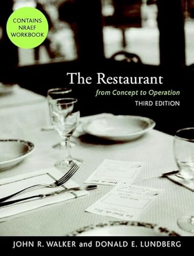 Imagen de archivo de The Restaurant: From Concept to Operation, Third Edition and NRAEF Workbook Package a la venta por Patrico Books