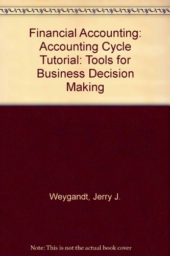 9780471442851: Financial Accounting, Kimmel Accounting Cycle Tutorial CD-ROM