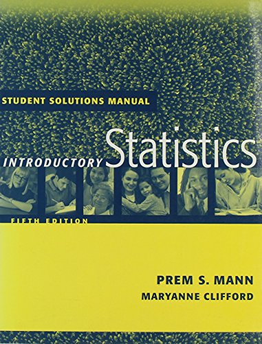 Imagen de archivo de Student Solutions Manual to Accompany Introductory Statistics, 5th Edition a la venta por ThriftBooks-Dallas