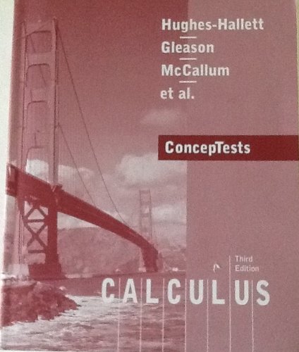 9780471448730: Hughes-Hallett Calculus Update, ConcepTests