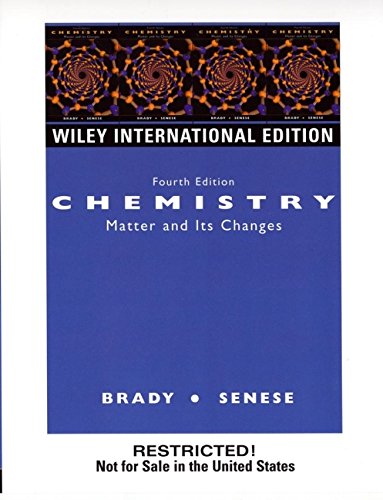 Beispielbild fr Chemistry: The Study of Matter and Its Changes zum Verkauf von Phatpocket Limited
