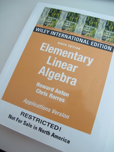 Beispielbild fr WIE Elementary Linear Algebra With Application zum Verkauf von WorldofBooks