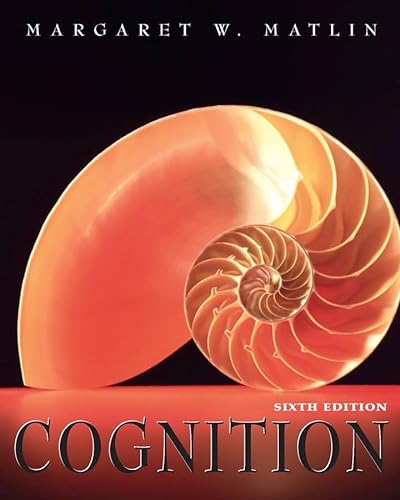 Cognition (9780471450078) by Matlin, Margaret W.
