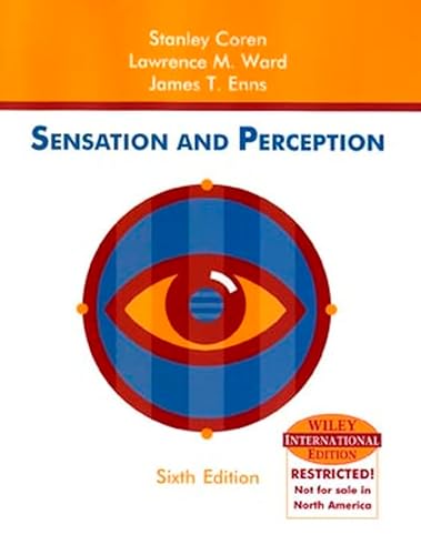 Imagen de archivo de Wie Sensation and Perception, International Edition a la venta por Better World Books Ltd