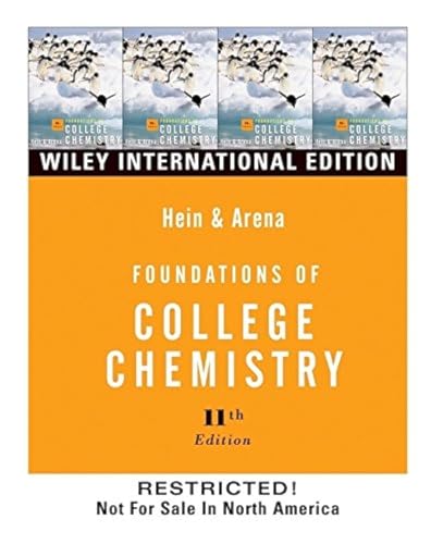 9780471451648: Foundations of College Chemistry