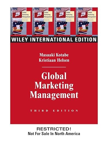 9780471451877: Global Marketing Management