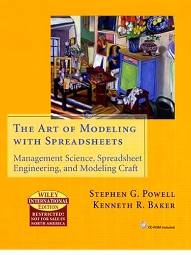 Imagen de archivo de The Art of Modeling with Spreadsheets [Hardcover] by Powell, Stephen G. a la venta por Phatpocket Limited