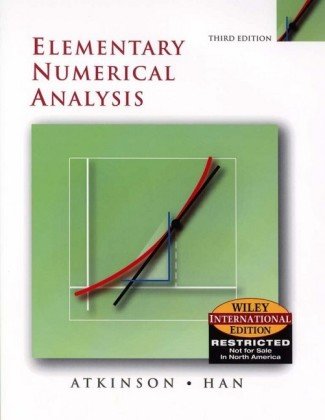 Beispielbild fr Wie Elementary Numerical Analysis zum Verkauf von Better World Books