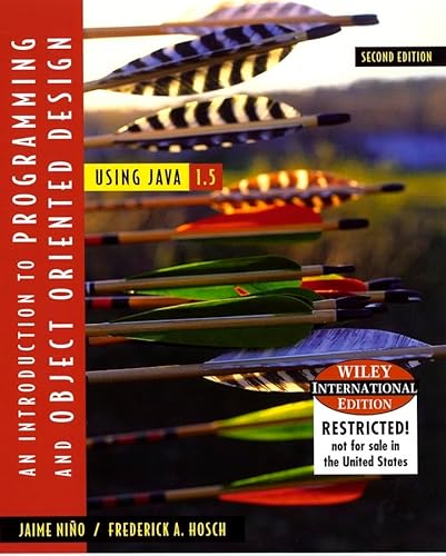 Immagine dell'editore per Wie Introduction to Programming and Object-Oriented Design Using Java venduto da Better World Books Ltd
