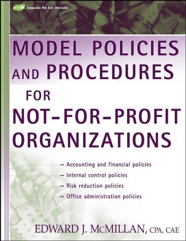 Imagen de archivo de Model Policies and Procedures for Not-For-Profit Organizations a la venta por Better World Books: West