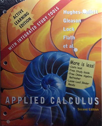 Imagen de archivo de Applied Calculus, 2e, Active Learning Edition a la venta por HPB-Red