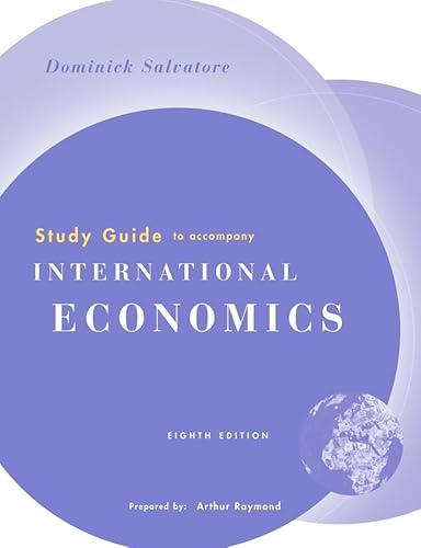 Stock image for Study Guide to Accompany International Economics, 8th Edition for sale by ThriftBooks-Dallas