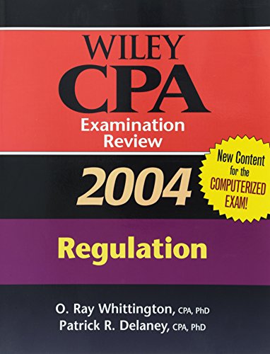 Stock image for Wiley CPA Examination Review 2004, Regulation for sale by Better World Books