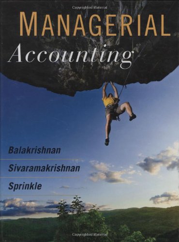 Stock image for Managerial Accounting for sale by SecondSale