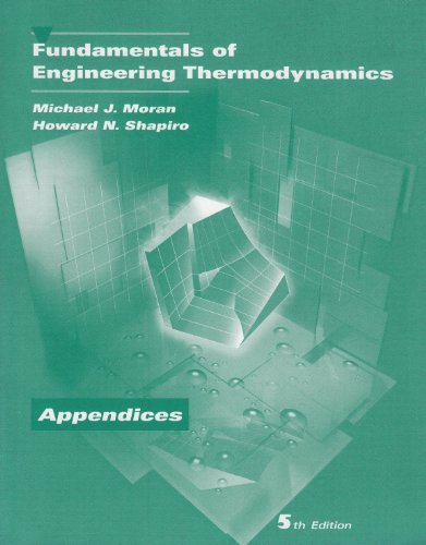 Beispielbild fr Fundamentals of Engineering Thermodynamics : Appendices zum Verkauf von Better World Books