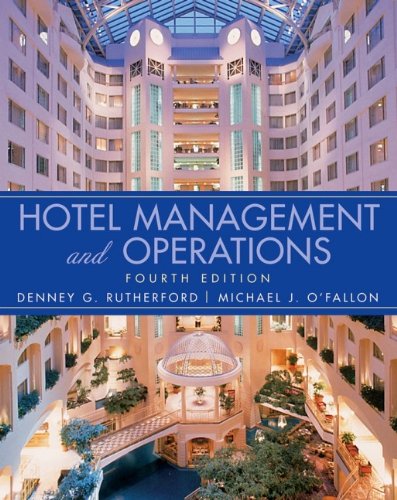 Imagen de archivo de Hotel Management and Operations a la venta por Green Street Books