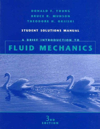 Beispielbild fr A Brief Introduction to Fluid Mechanics, Student Solution Manual zum Verkauf von SecondSale