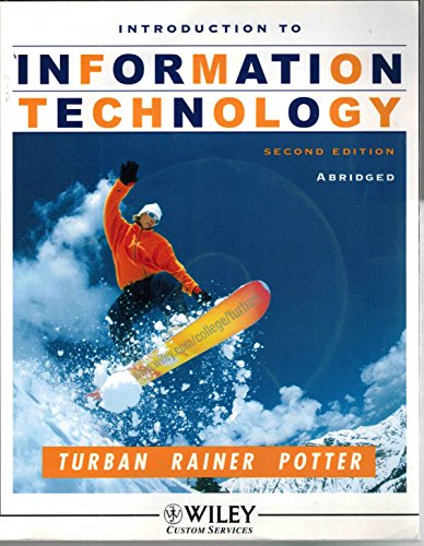 Stock image for Introduction to Information Technology for sale by Once Upon A Time Books