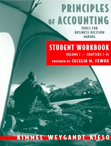 Stock image for Principles of Accounting, with Annual Report, Student Workbook, Vol. I for sale by dsmbooks