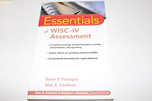 Beispielbild fr Essentials of WISC-IV Assessment (Essentials of Psychological Assessment) zum Verkauf von Wonder Book
