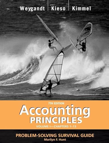 Imagen de archivo de Accounting Principles, with Pepsico Annual Report, Problem Solving Survival Guide, Volume I, Chapters 1-13 a la venta por ThriftBooks-Atlanta