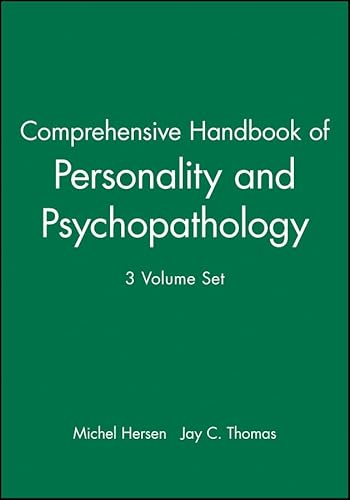 9780471479451: Comprehensive Handbook of Personality and Psychopathology: 3 Volume Set