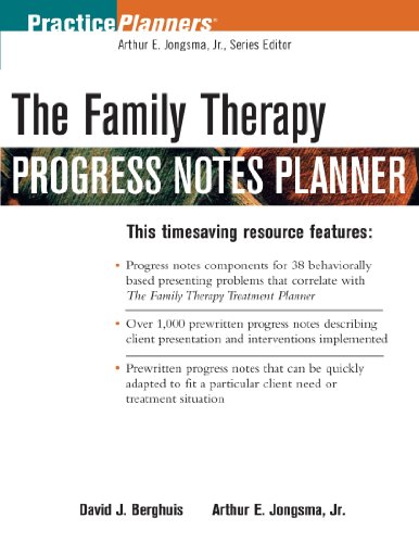 The Family Therapy Progress Notes Planner (PracticePlanners) (9780471484431) by Berghuis, David J.