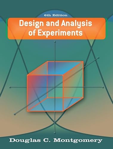 Beispielbild fr Design and Analysis of Experiments zum Verkauf von ThriftBooks-Atlanta