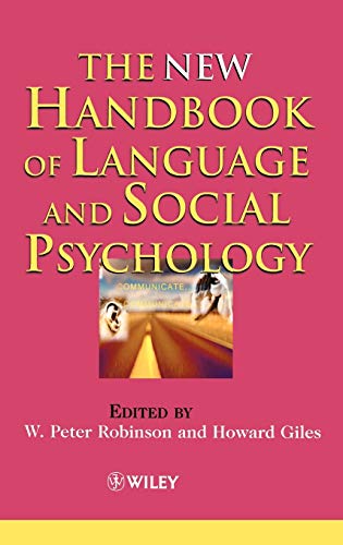 9780471490968: The New Handbook of Language and Social Psychology