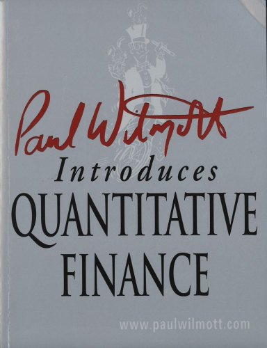 Stock image for Paul Wilmott Introduces Quantitative Finance for sale by SecondSale