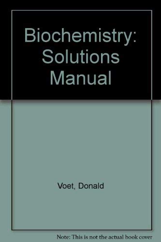 9780471502425: Biochemistry, Solution's Manual