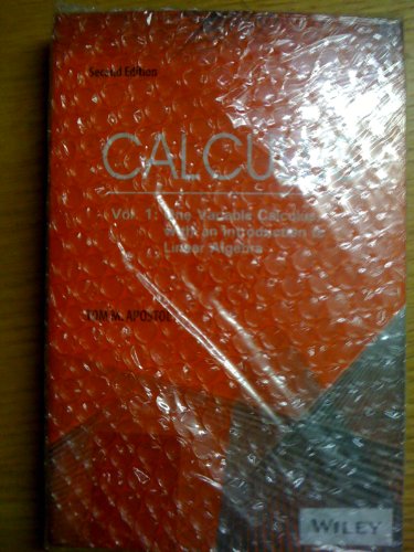 9780471503033: Calculus: One-Variable Calculus, With an Introduction to Linear Algebra: 001