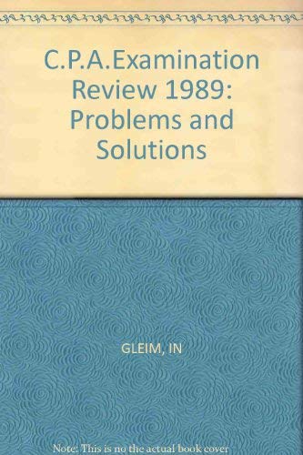 Stock image for CPA Examination Review : Problems and Solutions for sale by Better World Books