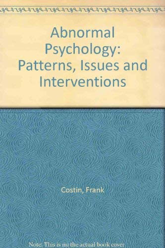 Abnormal Psychology (9780471505358) by Frank Costin