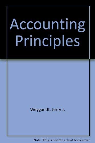 Accounting Principles, Working Papers 1 (9780471507123) by Weygandt, Jerry J.; Kieso, Donald E.; Kell, Walter G.