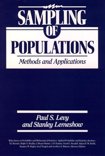 Beispielbild fr Sampling of Populations: Methods and Applications zum Verkauf von ThriftBooks-Atlanta