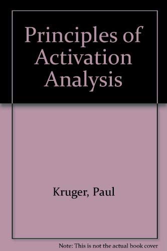 Beispielbild fr Principles of Activation Analysis zum Verkauf von Zubal-Books, Since 1961